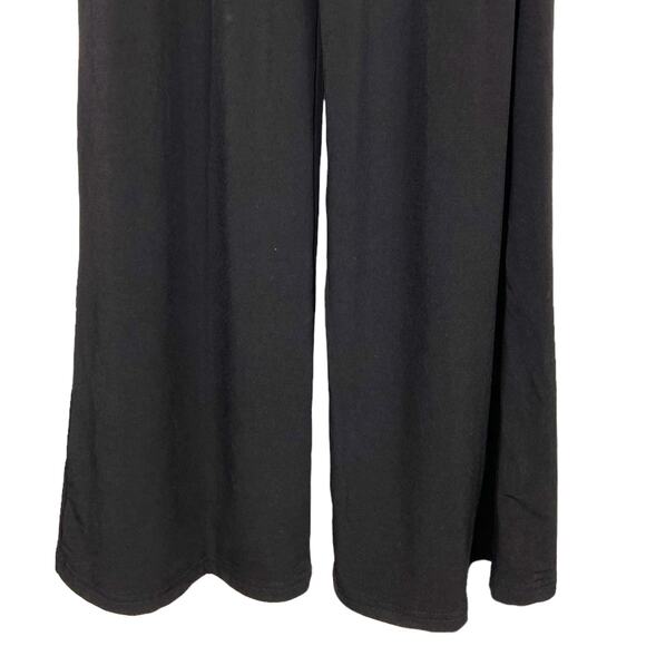 badblood Wide Leg High‎ Waisted Pant Korean Streetwear Brand Black Stretchy XS - Picture 3 of 10